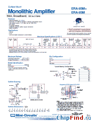 Datasheet ERA-8SM+ производства Mini-Circuits